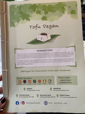   at Tofu Vegan - Spitalfields in East London