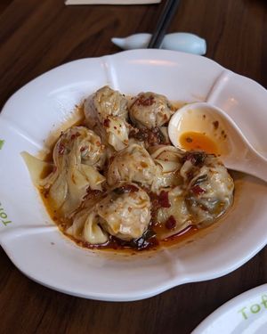 House wontons at Tofu Vegan - Spitalfields in East London