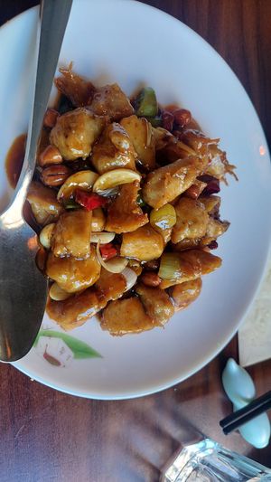 Gungbao chicken at Tofu Vegan - Spitalfields in East London