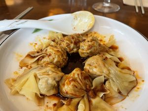 Wontons  at Tofu Vegan - Spitalfields in East London