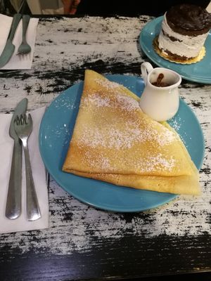 Crepes mit Schokoladensauce at Café Allerlei in Trier