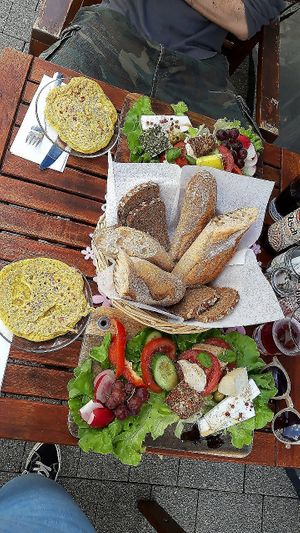 Cheese plate at Café Allerlei in Trier