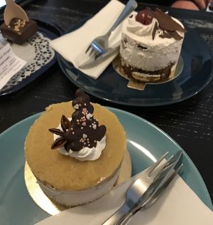 Apple cake and Cherry cake - delicious   at Café Allerlei in Trier