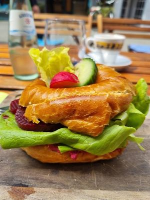 Beetroot Bagel at Café Allerlei in Trier