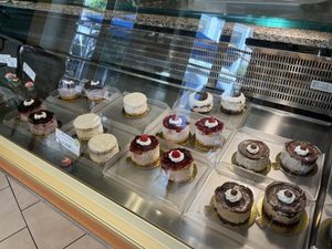 assortment of the mini cakes  at Café Allerlei in Trier
