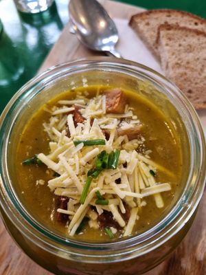 Kürbissuppe at Café Allerlei in Trier