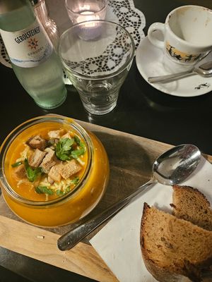 Kürbissuppe at Café Allerlei in Trier