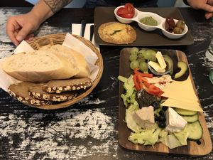 Vegan cheeseplate yummi! at Café Allerlei in Trier