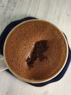 Delicious hot chocolate at Café Allerlei in Trier