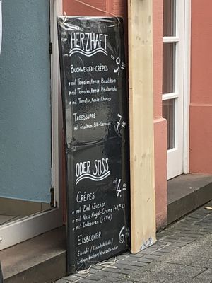 they offer different Crêpes  at Café Allerlei in Trier