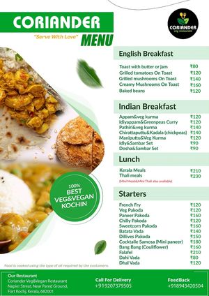  at Coriander in Kochi