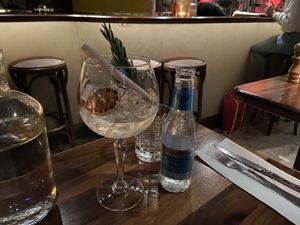Gin & tonic: nice, as usual with G&T  at Vegitalian Pizza Bar in Utrecht