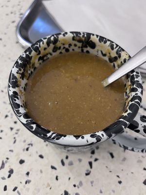 Lentil soup   at The Lebanese Sajeria - Haarlemmerstraat in Amsterdam