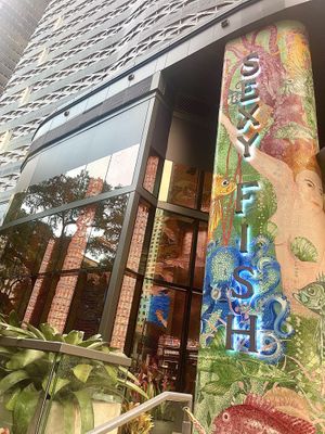 Outside of restaurant   at Sexy Fish in Miami