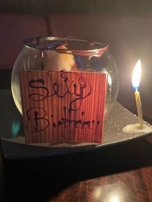 Birthday Dessert at Sexy Fish in Miami