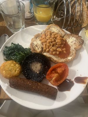 Best vegan Sunday roast we have eaten out since becoming vegan   at The White Hart Hotel Restaurant in Kingston Upon Thames