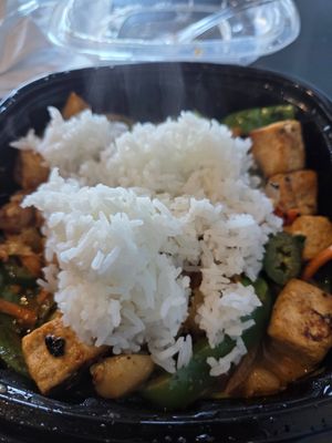 Rice was added at Anthony's Grill in Santa Fe