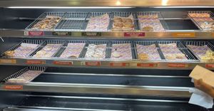 Four vegan flavors  at Dunkin' in Santiago