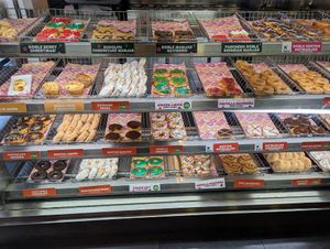 All their current donuts at Dunkin' in Santiago