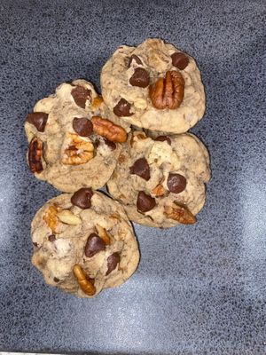 Butter pecan chocolate chip cookies  at FraNita's Vegan Desserts & Treats in Panama City
