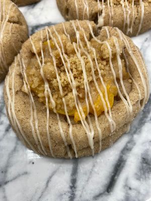Peach cobbler cookies at FraNita's Vegan Desserts & Treats in Panama City