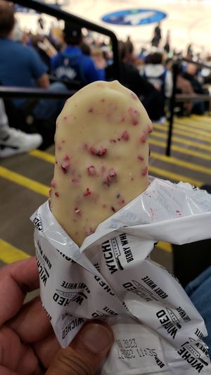 Berry white stick ($10). Weird buttery flavor & texture. I didn't like it at all. at Wicked Kitchen - Food Stand in Minneapolis