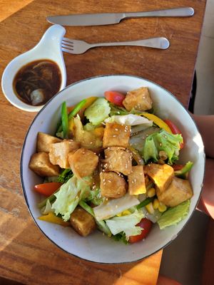 Tofu Salad at Onederz Hostel in Siem Reap