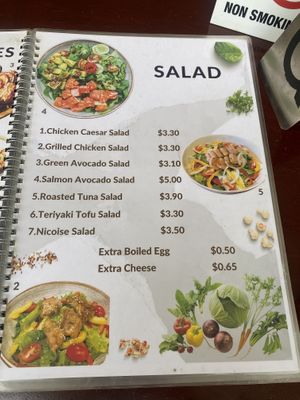 Menu (Mar 2024)  at Onederz Hostel in Siem Reap