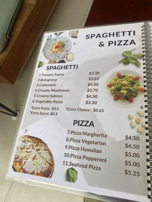 Menu (Mar 2024)  at Onederz Hostel in Siem Reap