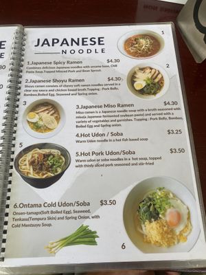 Menu (Mar 2024)  at Onederz Hostel in Siem Reap