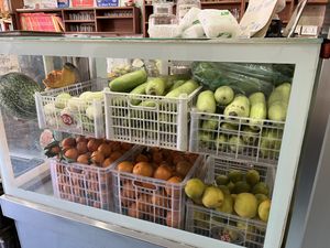 Veg juice shots #Veganuary at Sat Saheb in Kathmandu