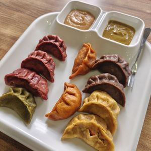 Must try.. Mix momos at Sat Saheb in Kathmandu