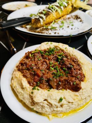 Hummus ragu and Elote   at Sin Muerte in Phoenix