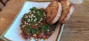Chilli con 'carne' veg e riso at Héraðsskólinn Historic Guesthouse in Laugarvatn
