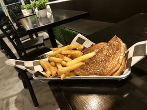 Impossible Smash Patty Melt  at Vine Vegan in Brandon