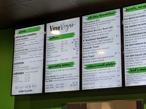 Menu #Veganuary at Vine Vegan in Brandon