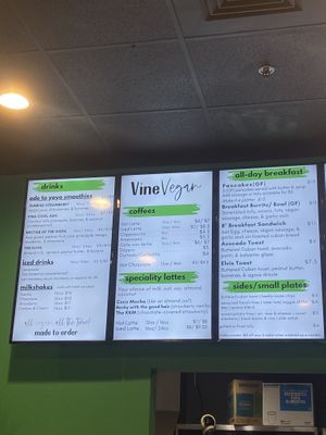 Menu #Veganuary at Vine Vegan in Brandon