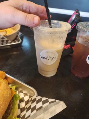 Delicious Pina colada at Vine Vegan in Brandon
