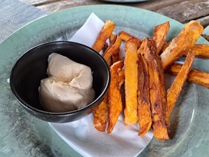 Sweet potato fries at Twenty7 in Prague