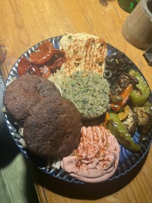 Mediterranean platter    at Ananda  in Dharamshala