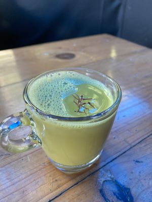 Golden milk 😍 amazing  at Ananda  in Dharamshala