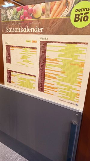 saisonkalender at Denns BioMarkt in Remscheid