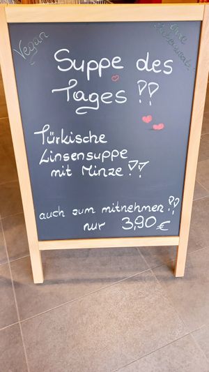 suppe des tages (schild) at Denns BioMarkt in Remscheid