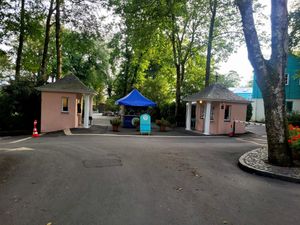 Portmeirion Village Enterance. at Hotel Portmeirion & Castell Deudraeth in Gwynedd