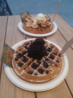 Waffles at PARLION in Antwerpen