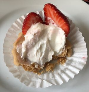 Strawberry fruit tart #Veganuary at Arlequin in Abu Dhabi