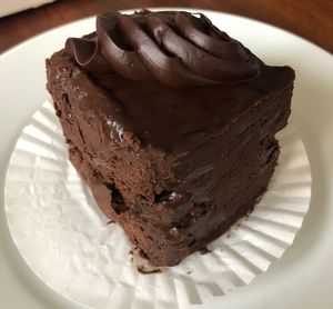 Chocolate slice #Veganuary at Arlequin in Abu Dhabi