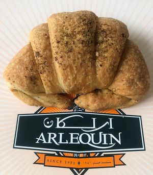 Regular zaatar croissant   at Arlequin in Abu Dhabi