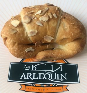 Regular almond croissant  at Arlequin in Abu Dhabi