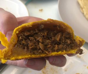 Vegan meat patty   at West to West Kitchen in Abu Dhabi